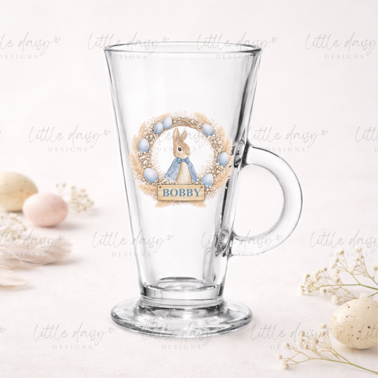 Bunny Wreath Milkshake Glass