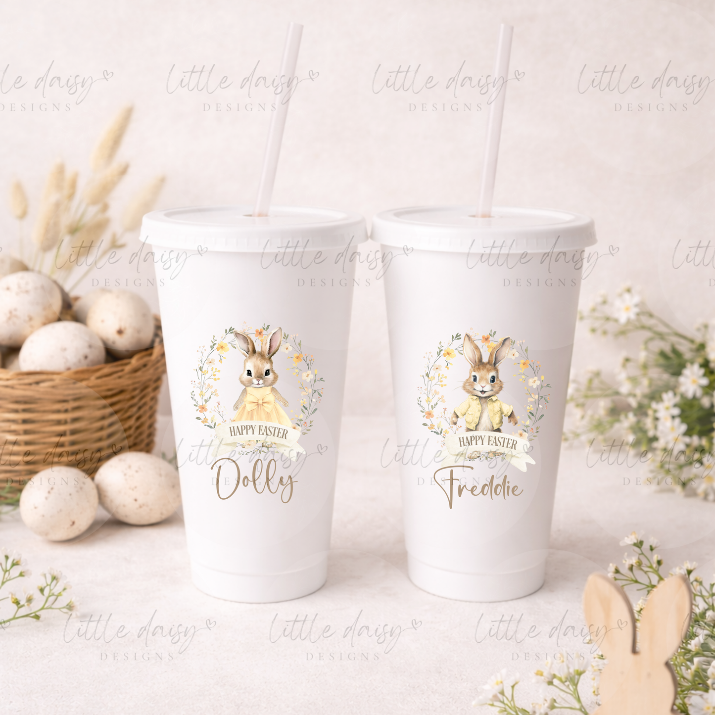 Yellow Bunny Cold Cup