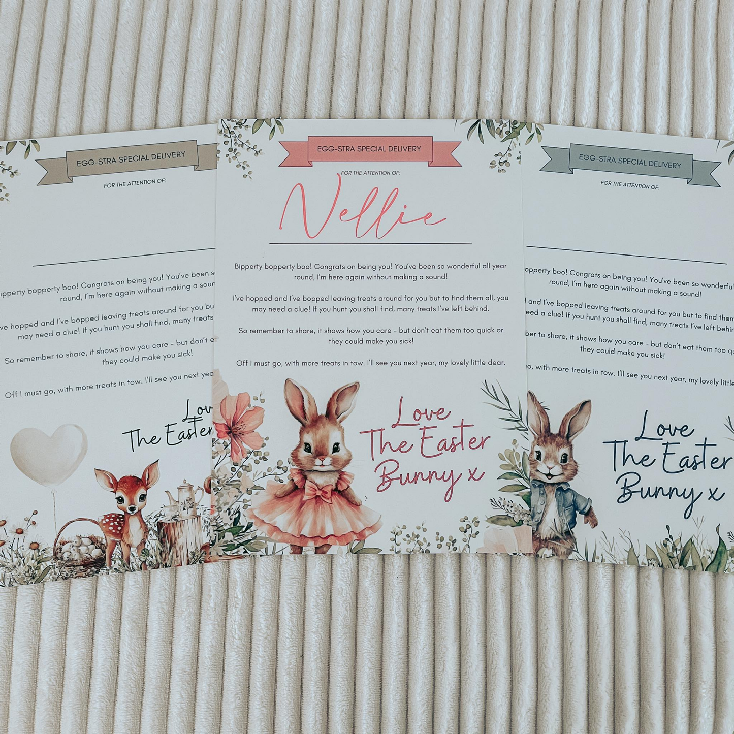 Easter Bunny Certificate