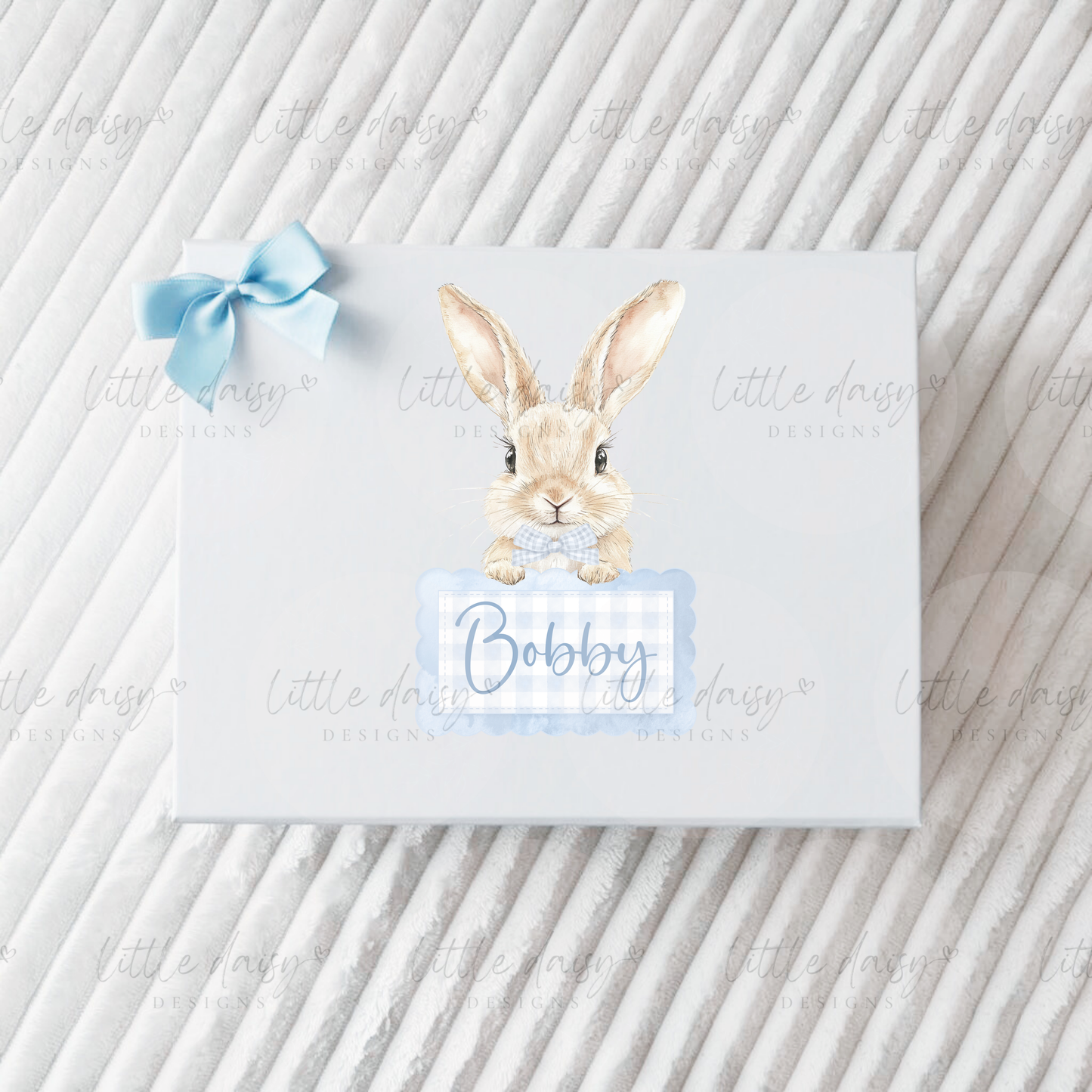 Gingham Bunny Gift Box