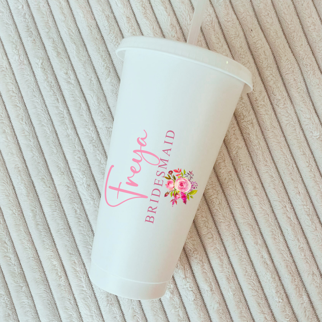 Pink Roses Cold Cup