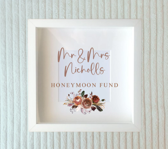 Neutral Flowers Wedding Fund
