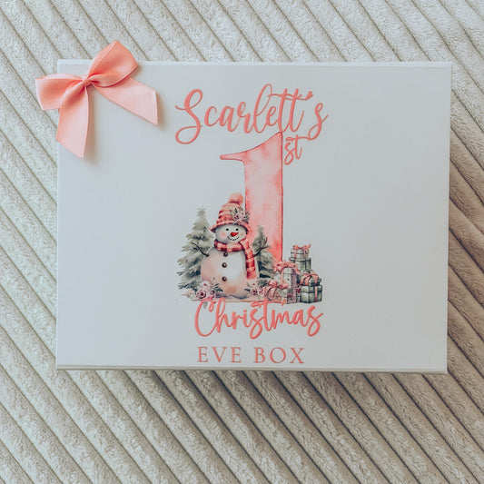 Pink Snowman Gift Box