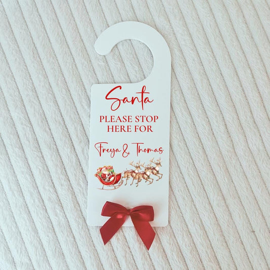 Santa Stop Here Sign