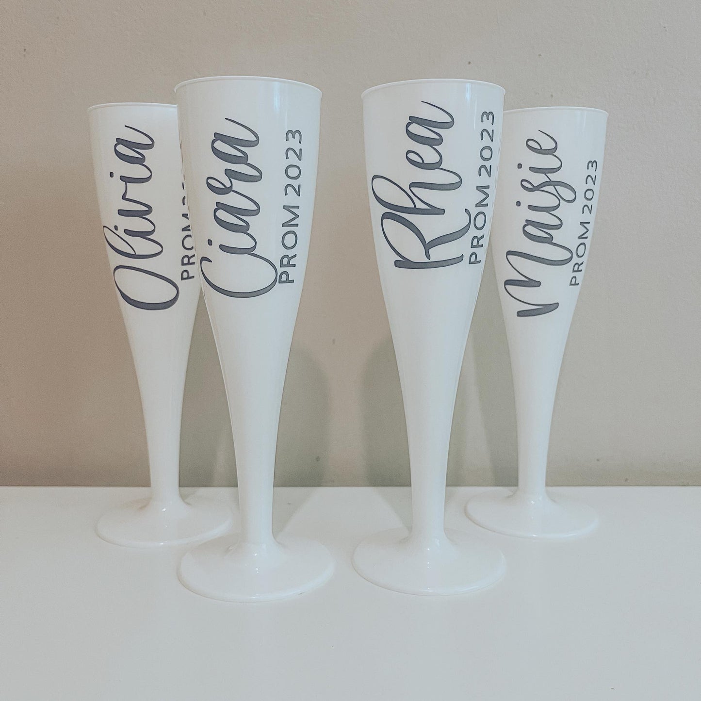 White Prom Flutes