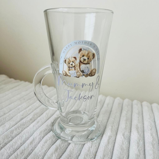 Mothers Day Latte Glass