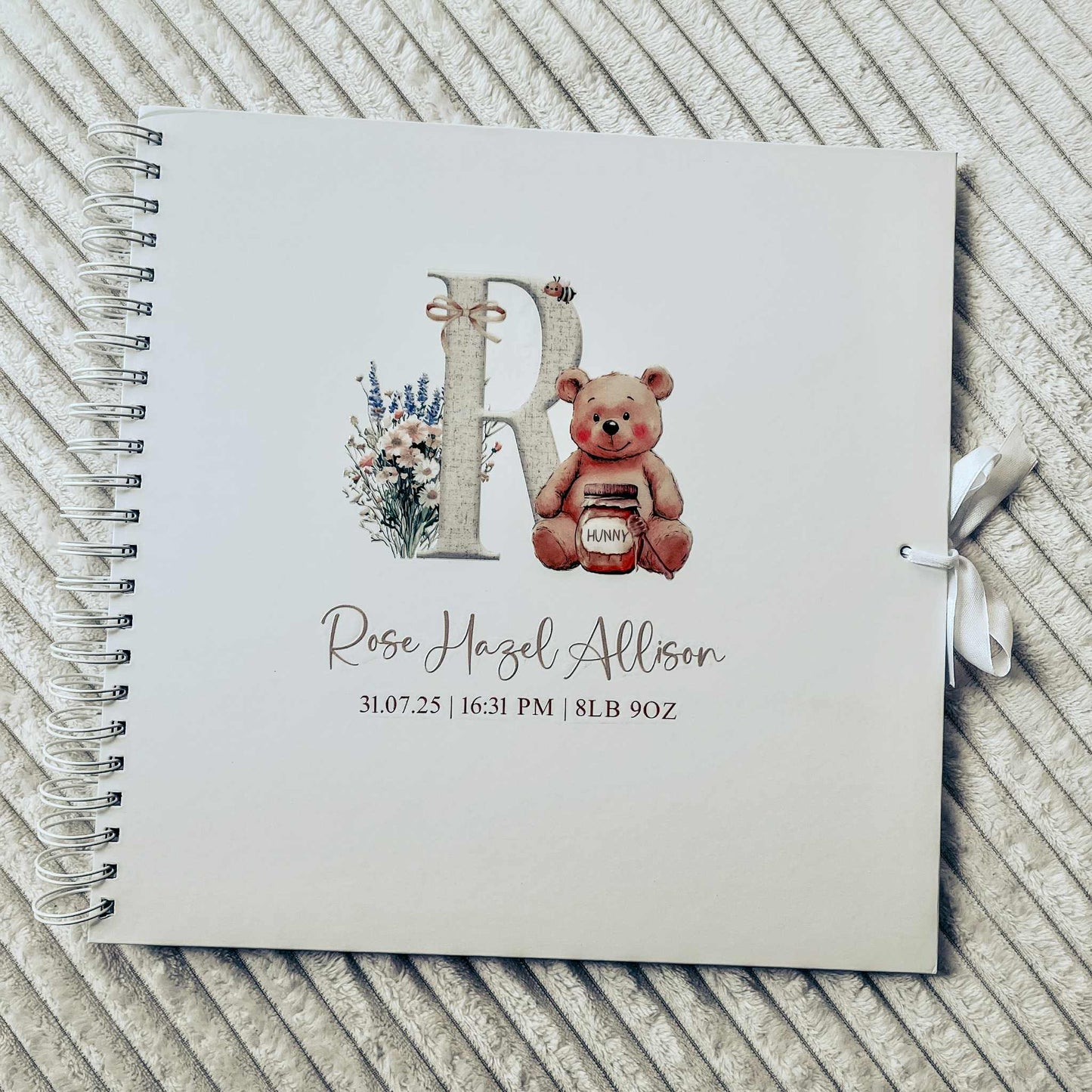 Honey Bear Initial Scrapbook