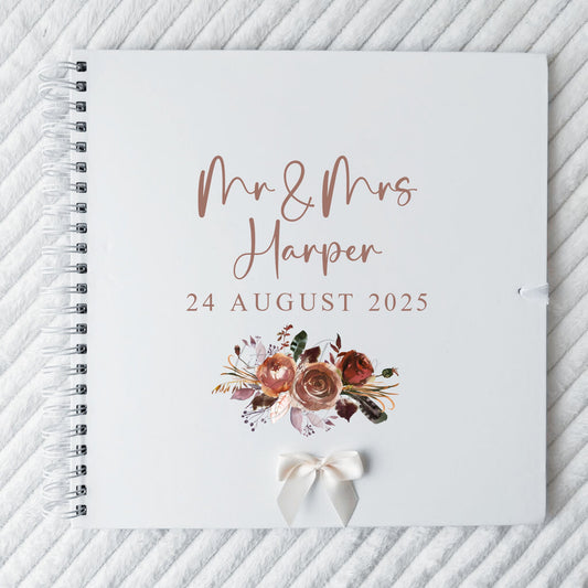 Neutral Floral Guestbook