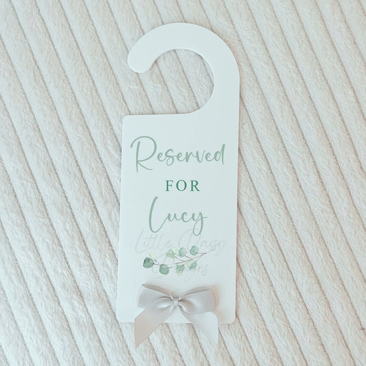 Eucalyptus Door Sign