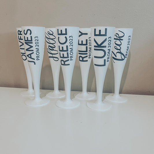 White Prom Flutes