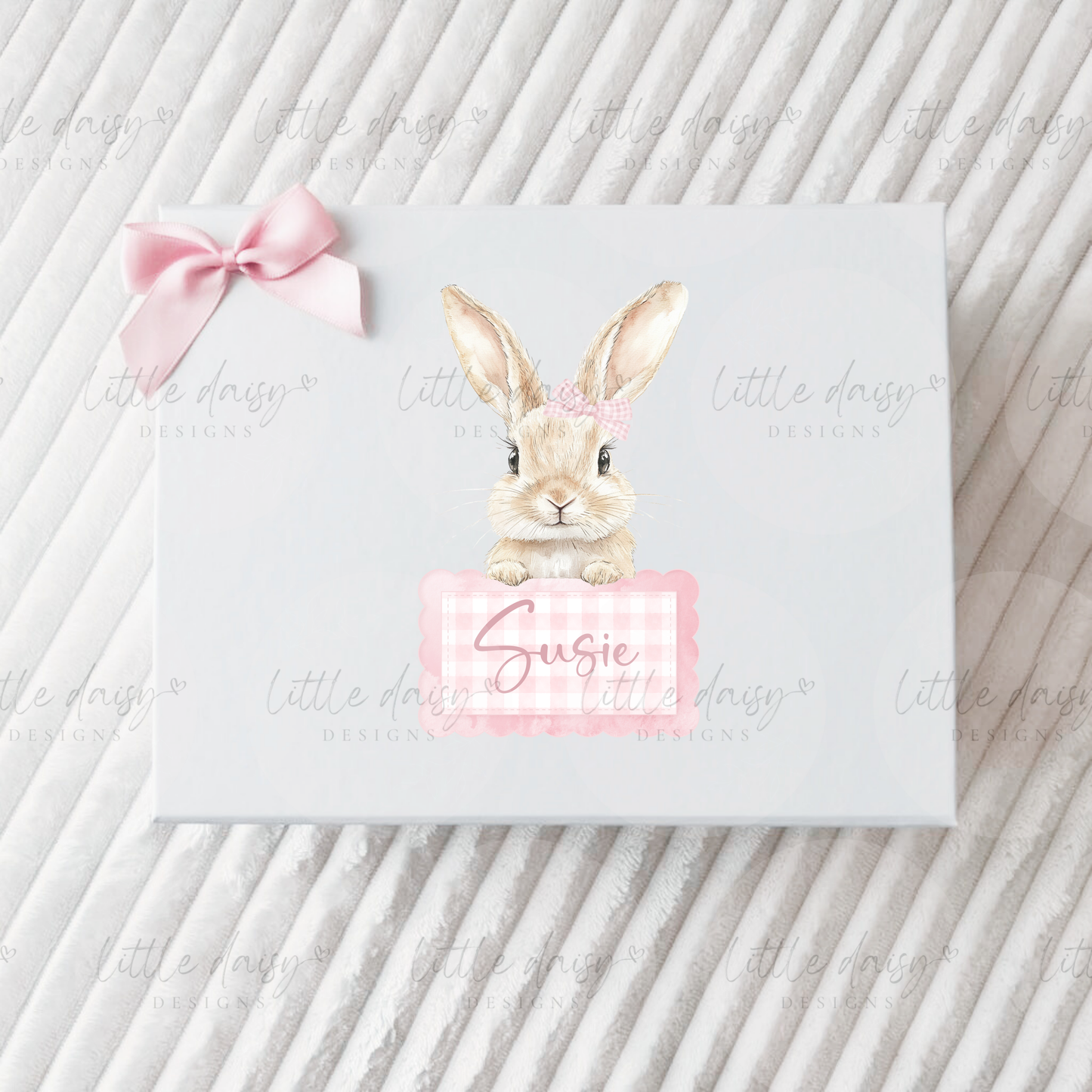 Gingham Bunny Gift Box
