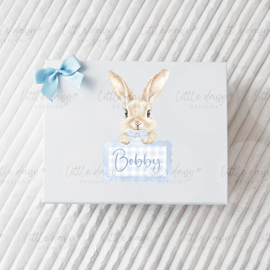 Gingham Bunny Gift Box