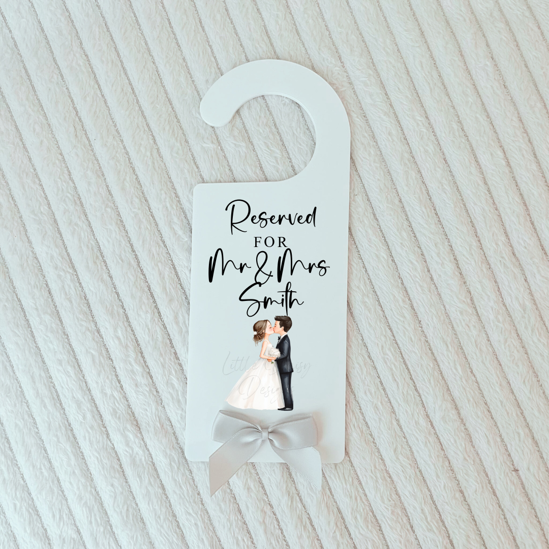Bride & Groom Room Sign