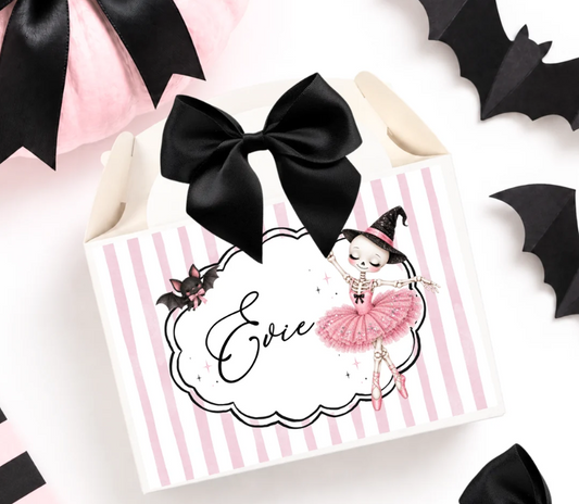 Pink Skeleton Treat Box