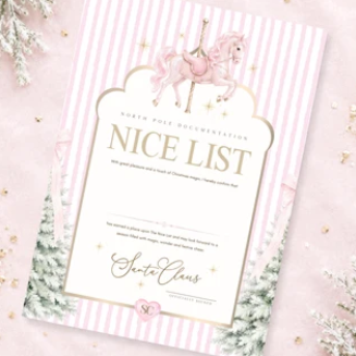 Nice List Certificate