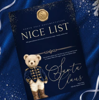 Nice List Certificate