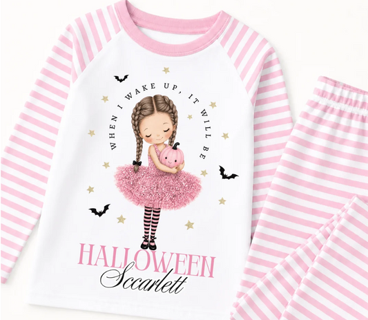 Orange Halloween Pyjamas