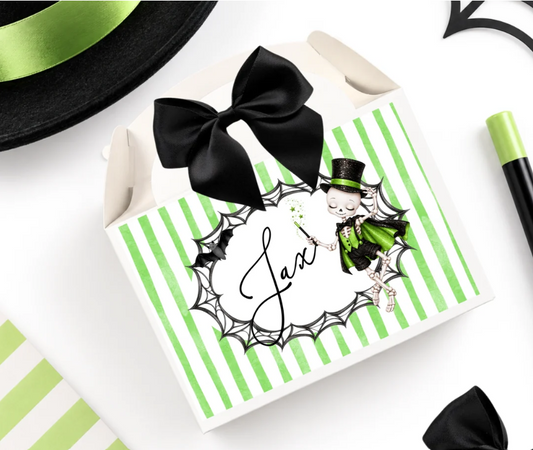 Green Skeleton Treat Box