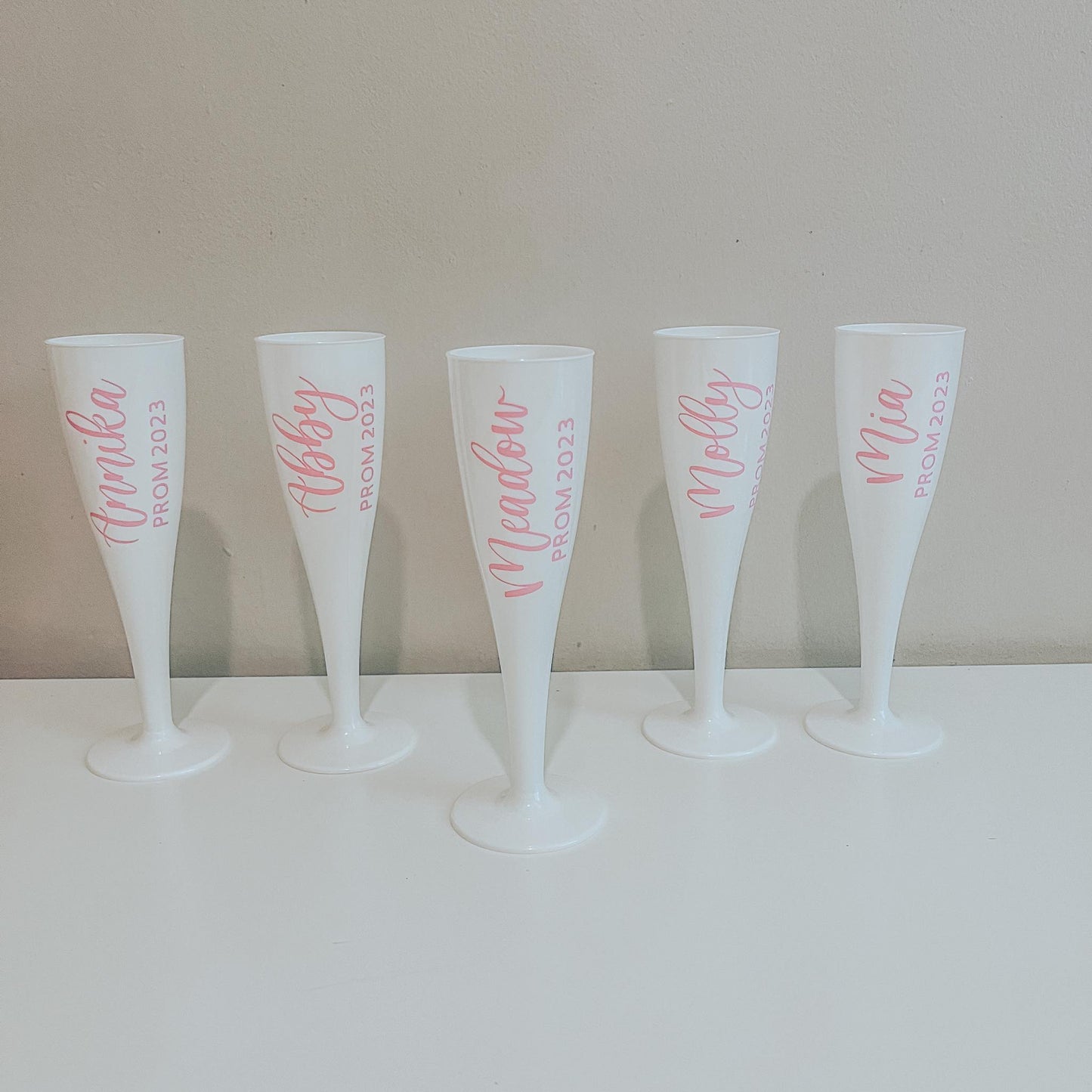 White Prom Flutes