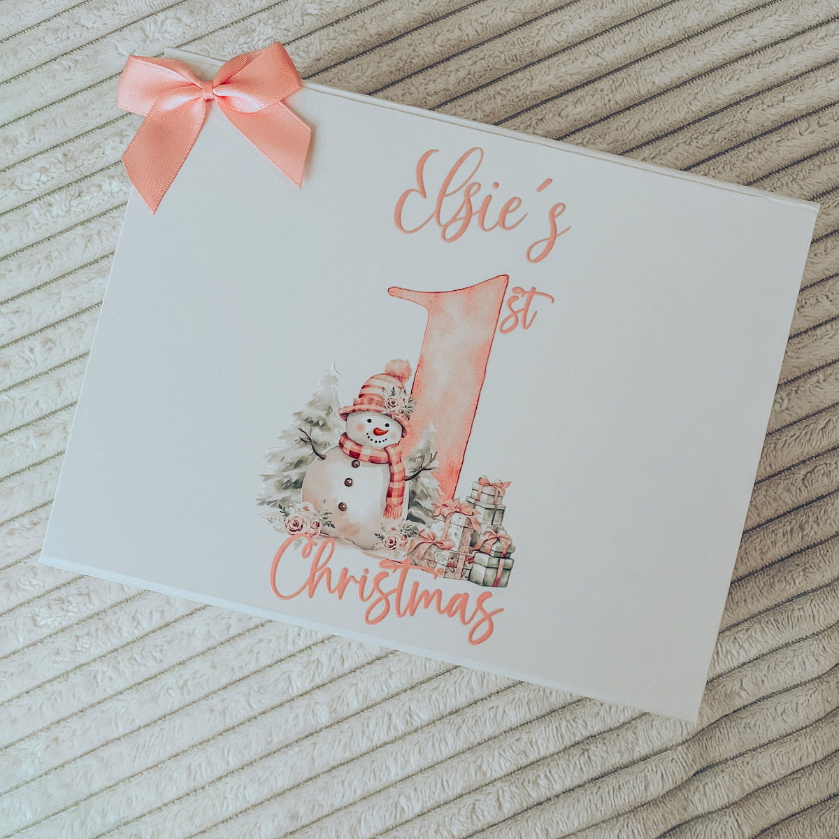 Pink Snowman Gift Box