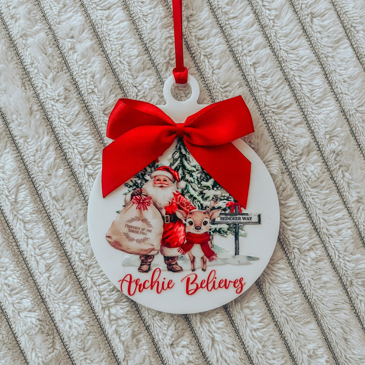 Santa & Reindeer Bauble