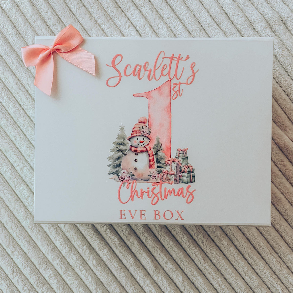 Pink Snowman Gift Box