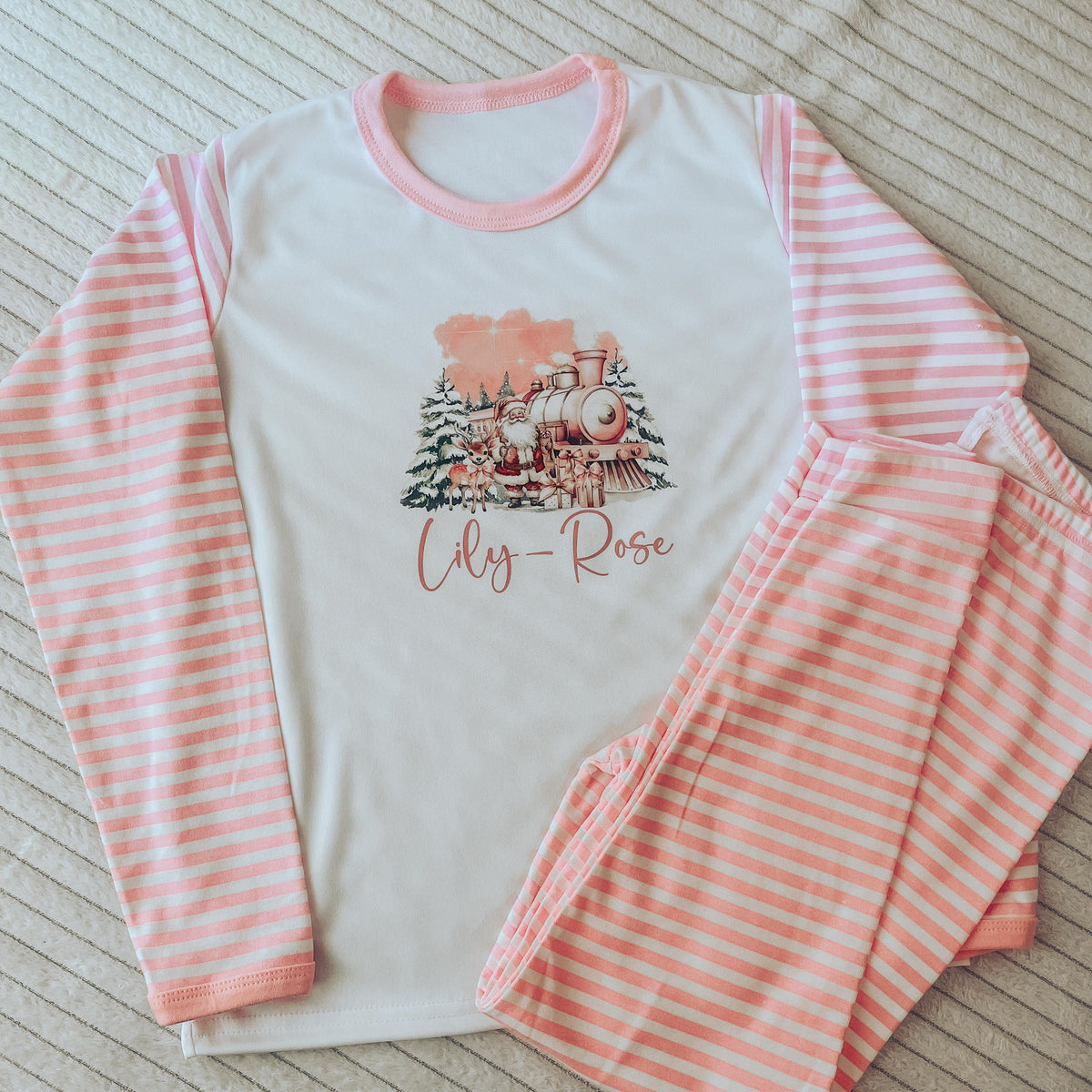 Pink Train Pyjamas