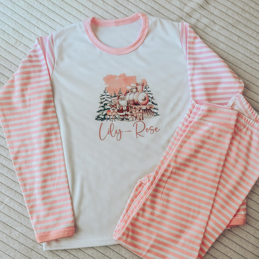 Pink Train Pyjamas