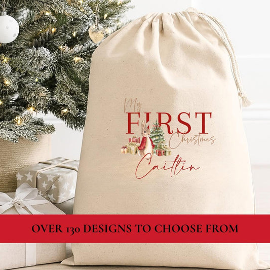 Santa Canvas Sack
