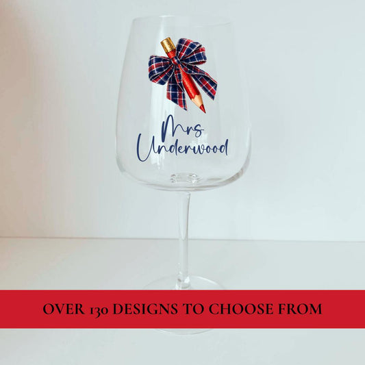Teacher Wine Glass