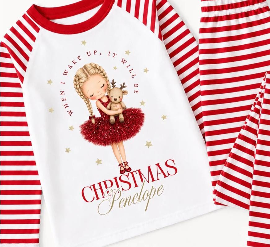 Girls Reindeer Pyjamas