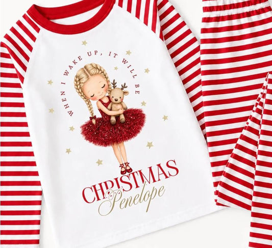 Girls Reindeer Pyjamas