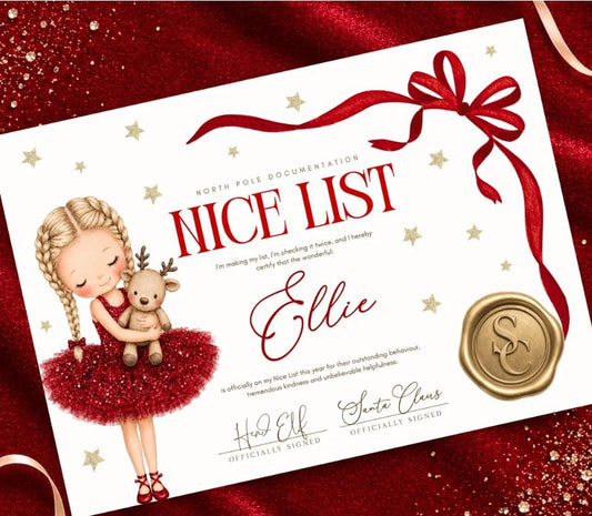 Nutcracker or Tutu Certificate