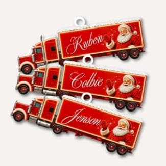 Christmas Truck Bauble