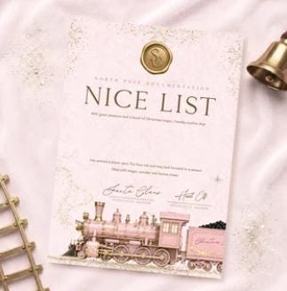 Nice List Certificate